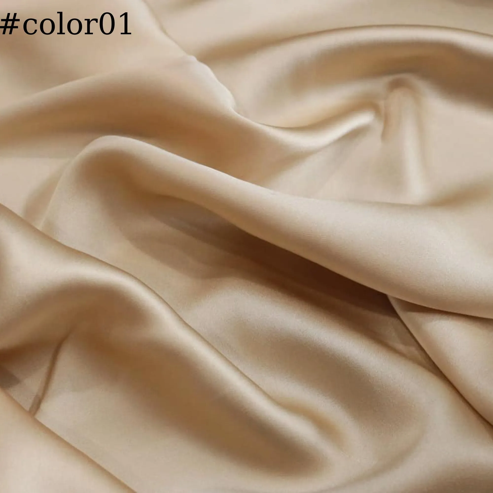 100% PURE MULBERRY SILK fabric by the yard – Satin silk fabric – 19mm - Organic fiber - Making dress - Gift for women - Silk apparel fabric