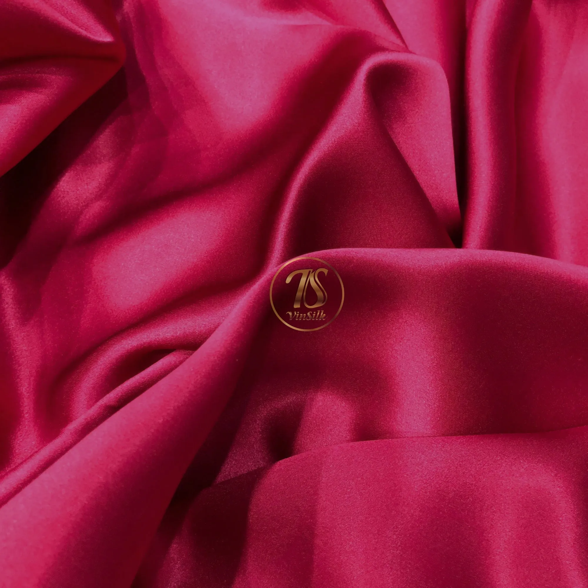 100% PURE MULBERRY SILK fabric by the yard – Satin silk fabric – 19mm - Organic fiber - Wedding dress - Gift for women - Dark red silk satin