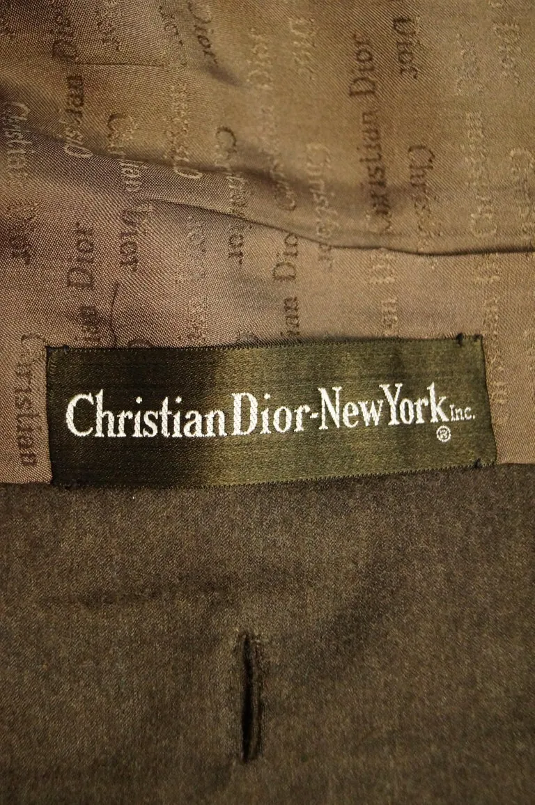 1950s Christian Dior Espresso Brown Wool "New Look" Skirt Suit