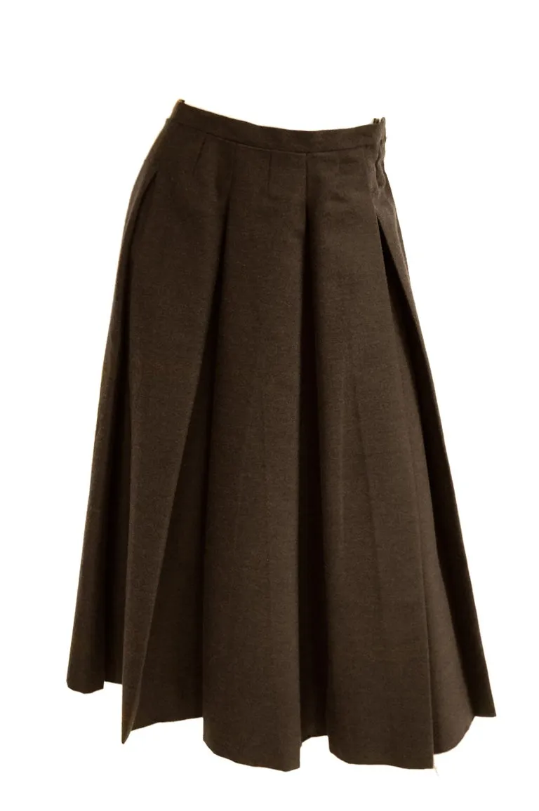 1950s Christian Dior Espresso Brown Wool "New Look" Skirt Suit