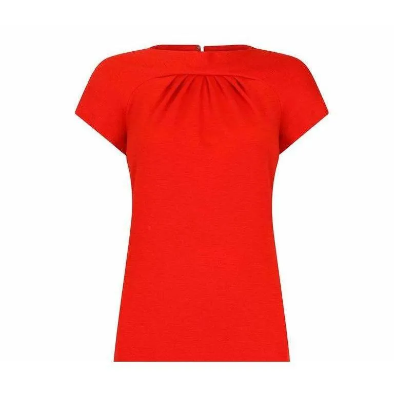 1960s Geoffrey Beene Red Jersey Shift Dress