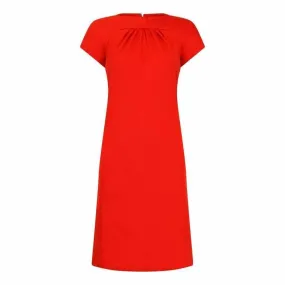 1960s Geoffrey Beene Red Jersey Shift Dress