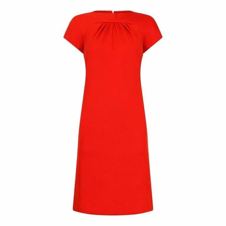 1960s Geoffrey Beene Red Jersey Shift Dress