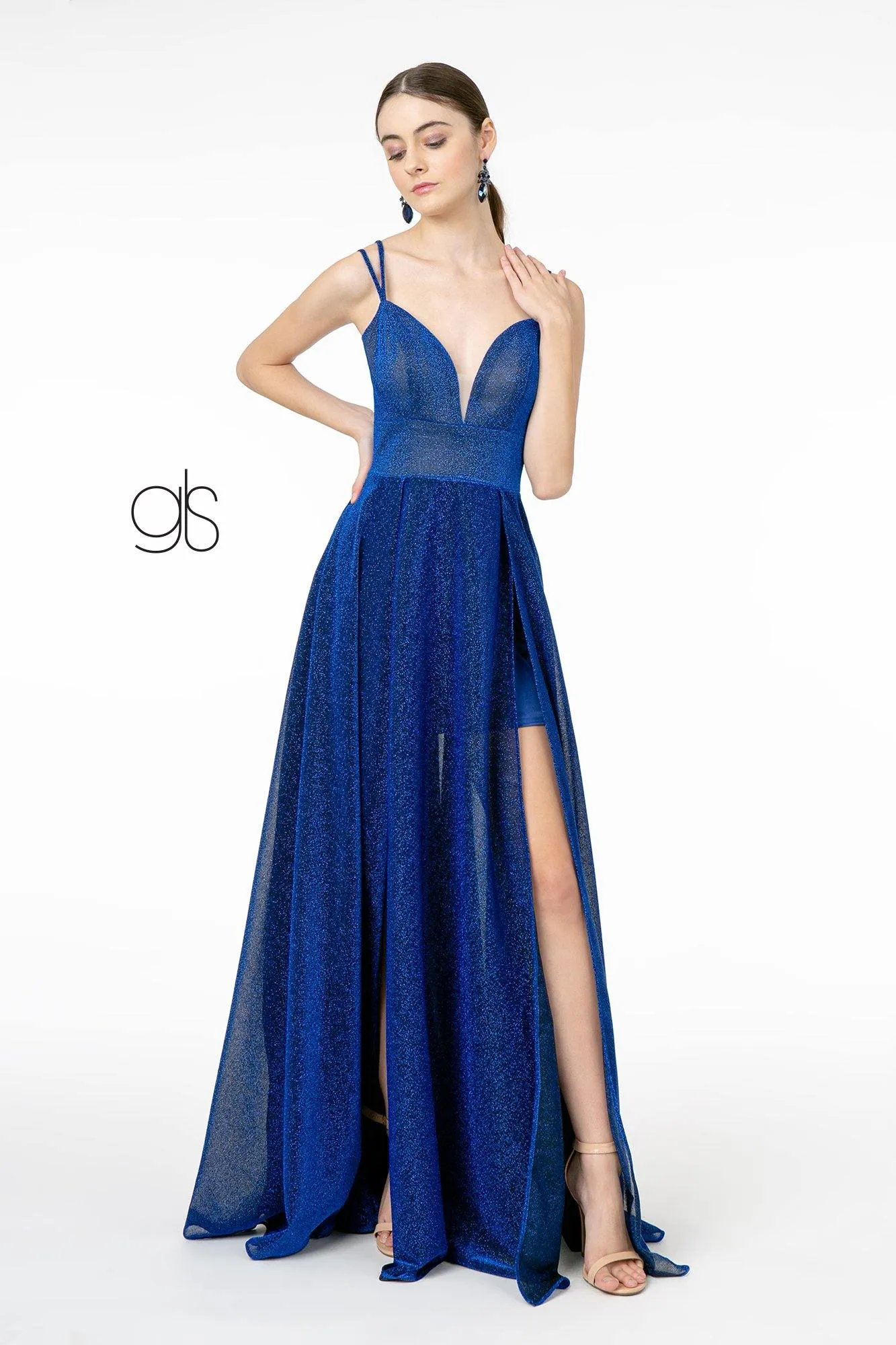 A-Line Long Prom Dress Evening Gown