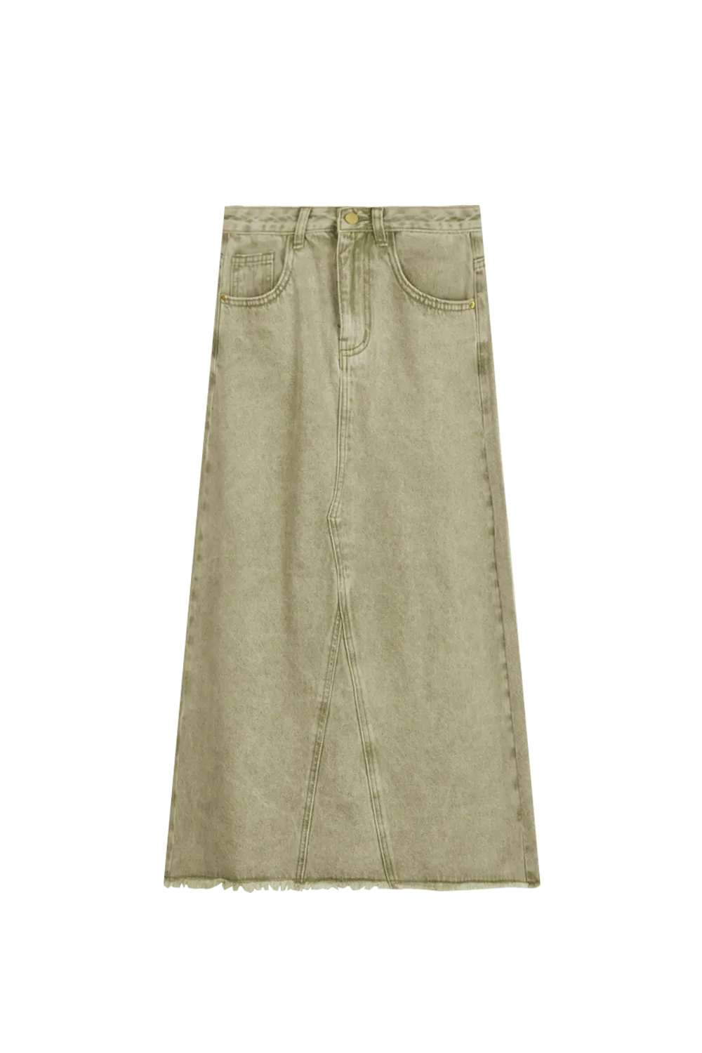 A Line Maxi Women's Denim Skirt