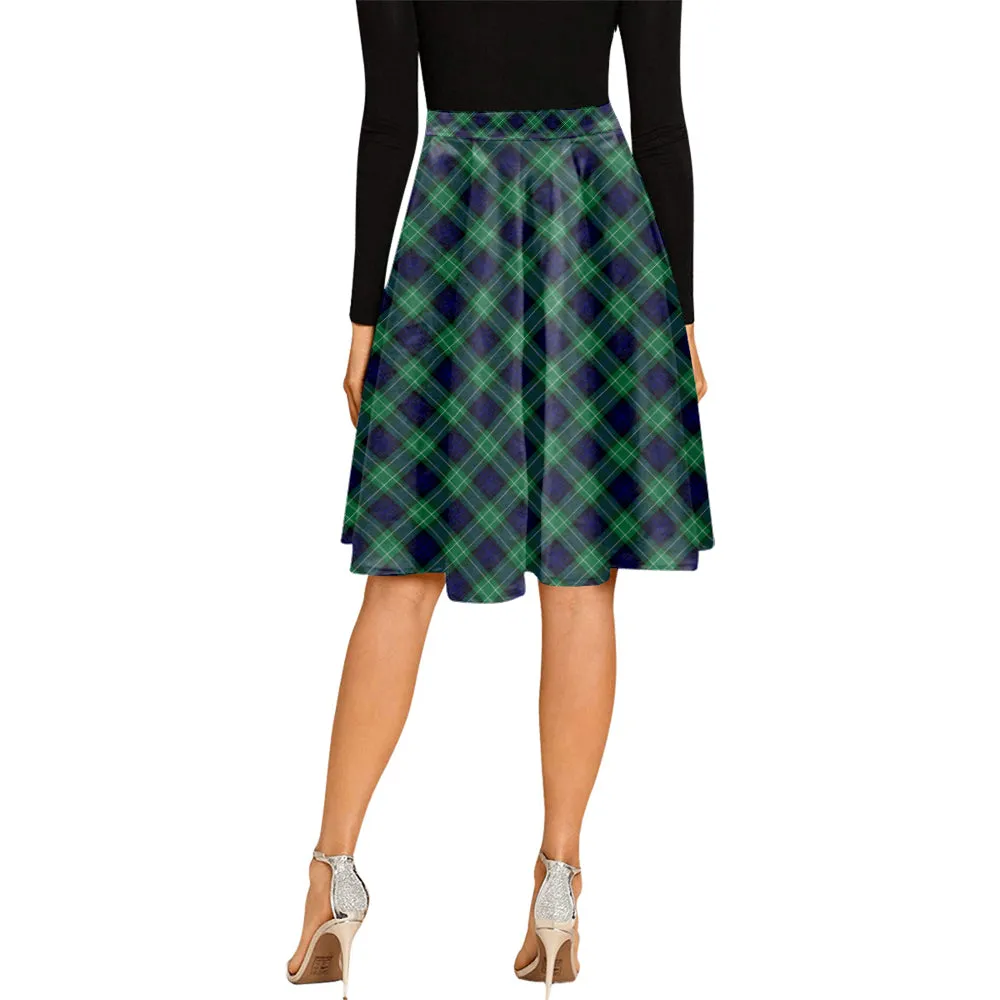 Abercrombie Tartan Melete Pleated Midi Skirt