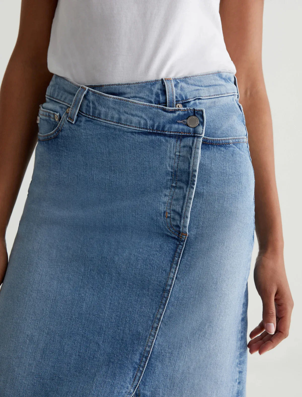 AG Denim Bruna Denim Skirt in 18 Year Oslo Wash