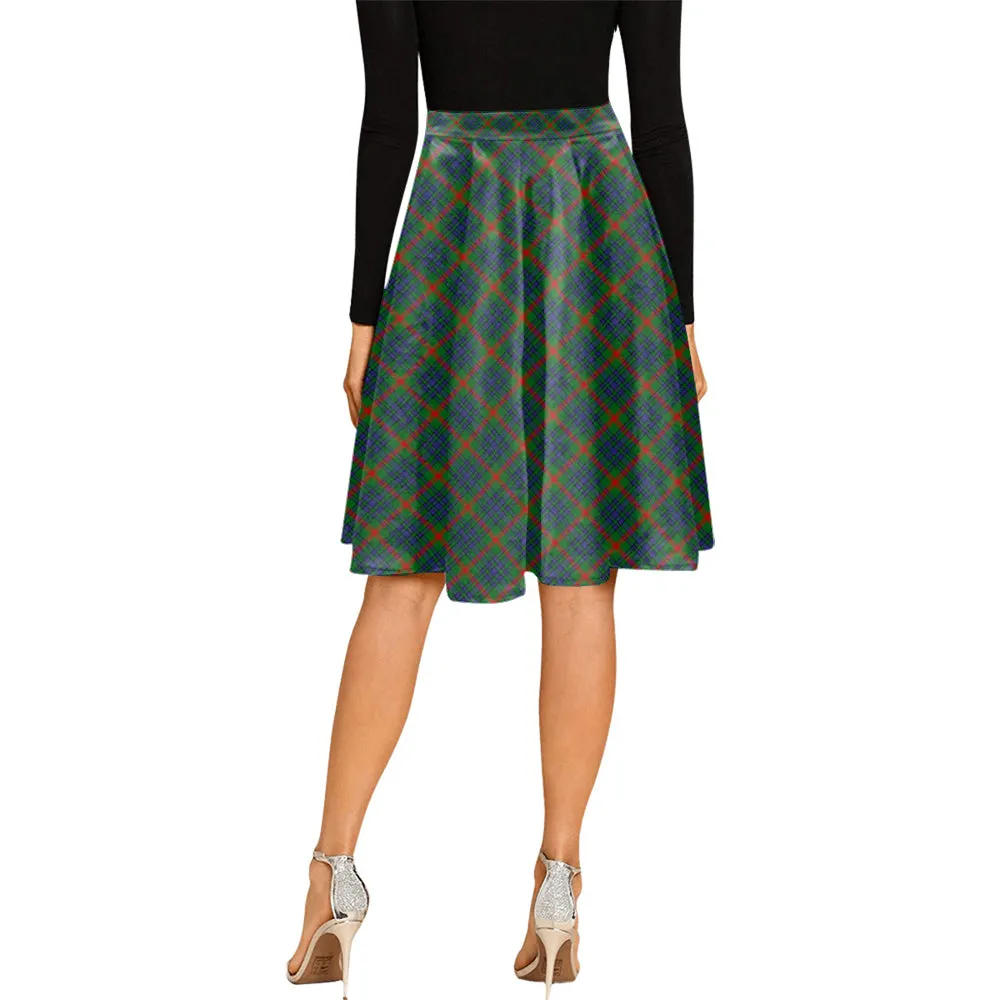 Aiton Tartan Melete Pleated Midi Skirt