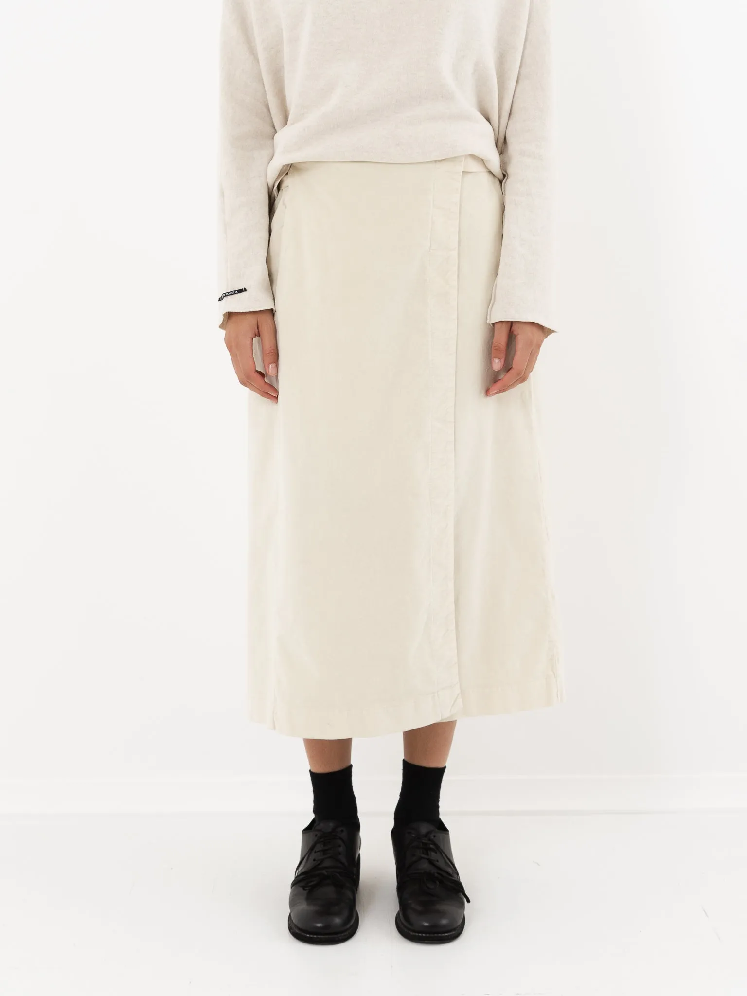 Album Di Famiglia Velvet Wrap Skirt