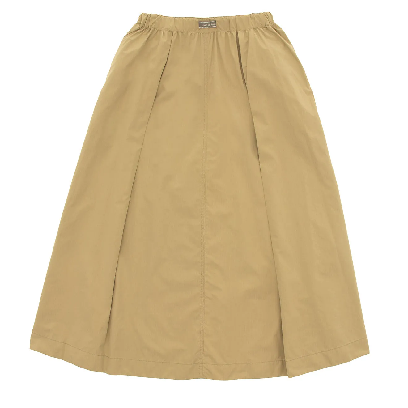 And Wander Womens Oversized Cargo Skirt Light Beige