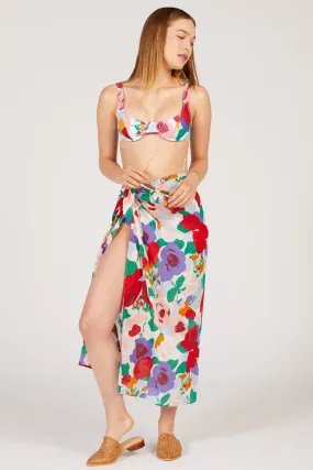 Anita Floral Pareo Wrap Skirt