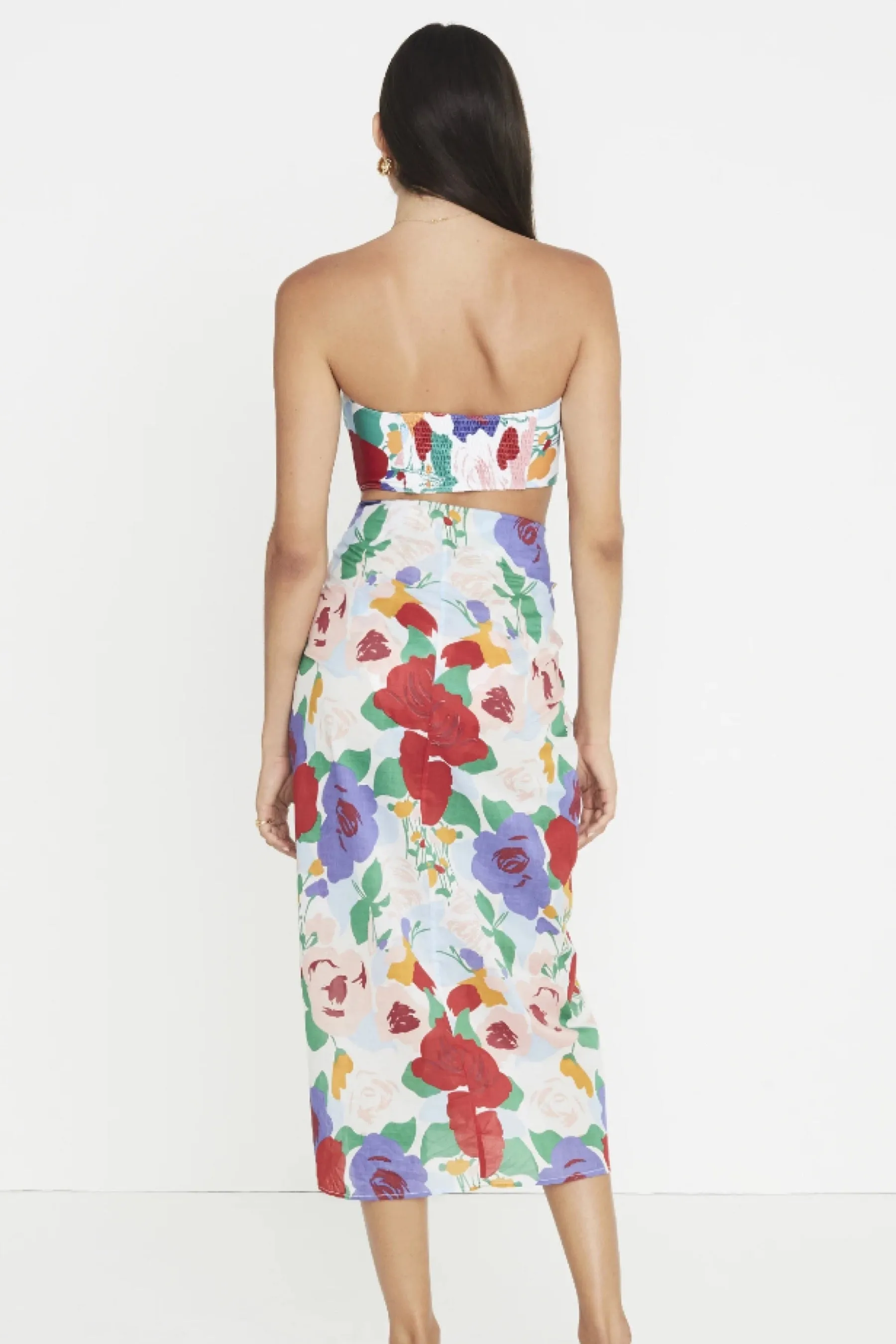 Anita Floral Pareo Wrap Skirt