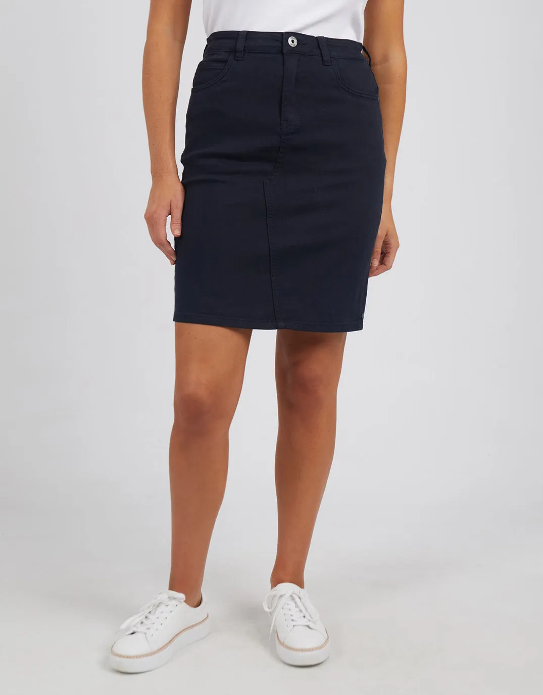 Belle Denim Skirt - Washed Black