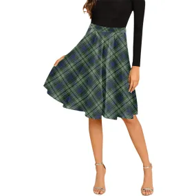 Blyth Tartan Melete Pleated Midi Skirt