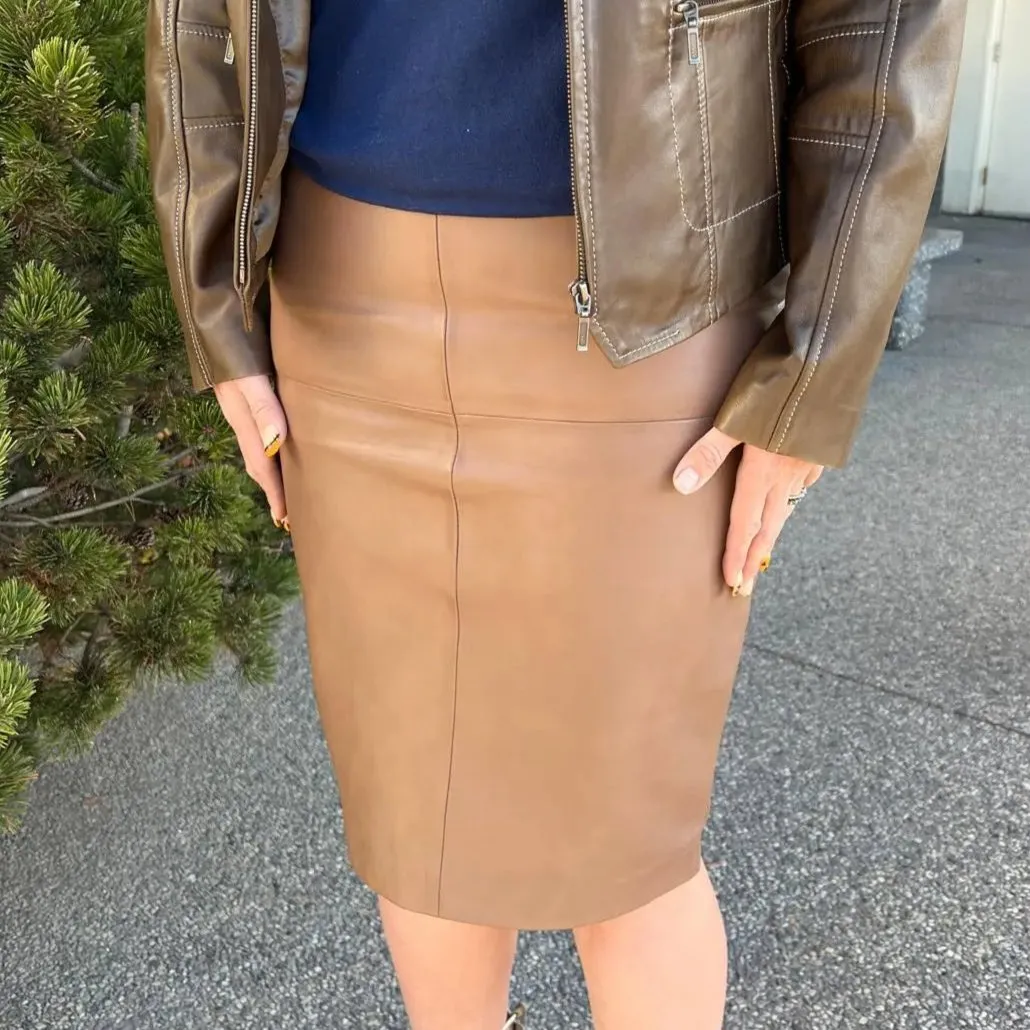 BOL Women's Dawn Leather Pencil Skirt