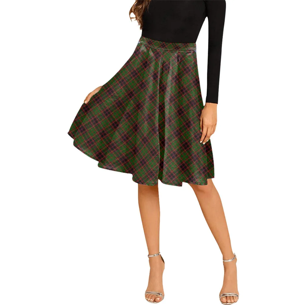 Buchan Tartan Melete Pleated Midi Skirt