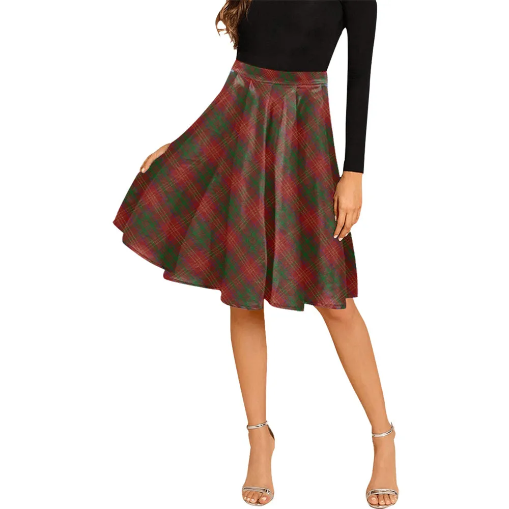 Burns Tartan Melete Pleated Midi Skirt