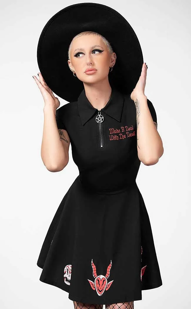 Devil's Contract Collar Dress