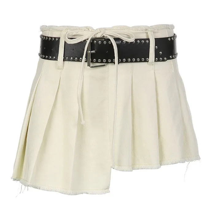 Distressed Mini Skirt