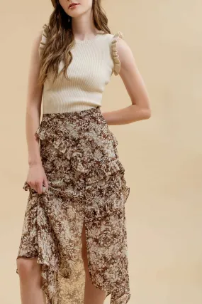 Floral Midi Skirt