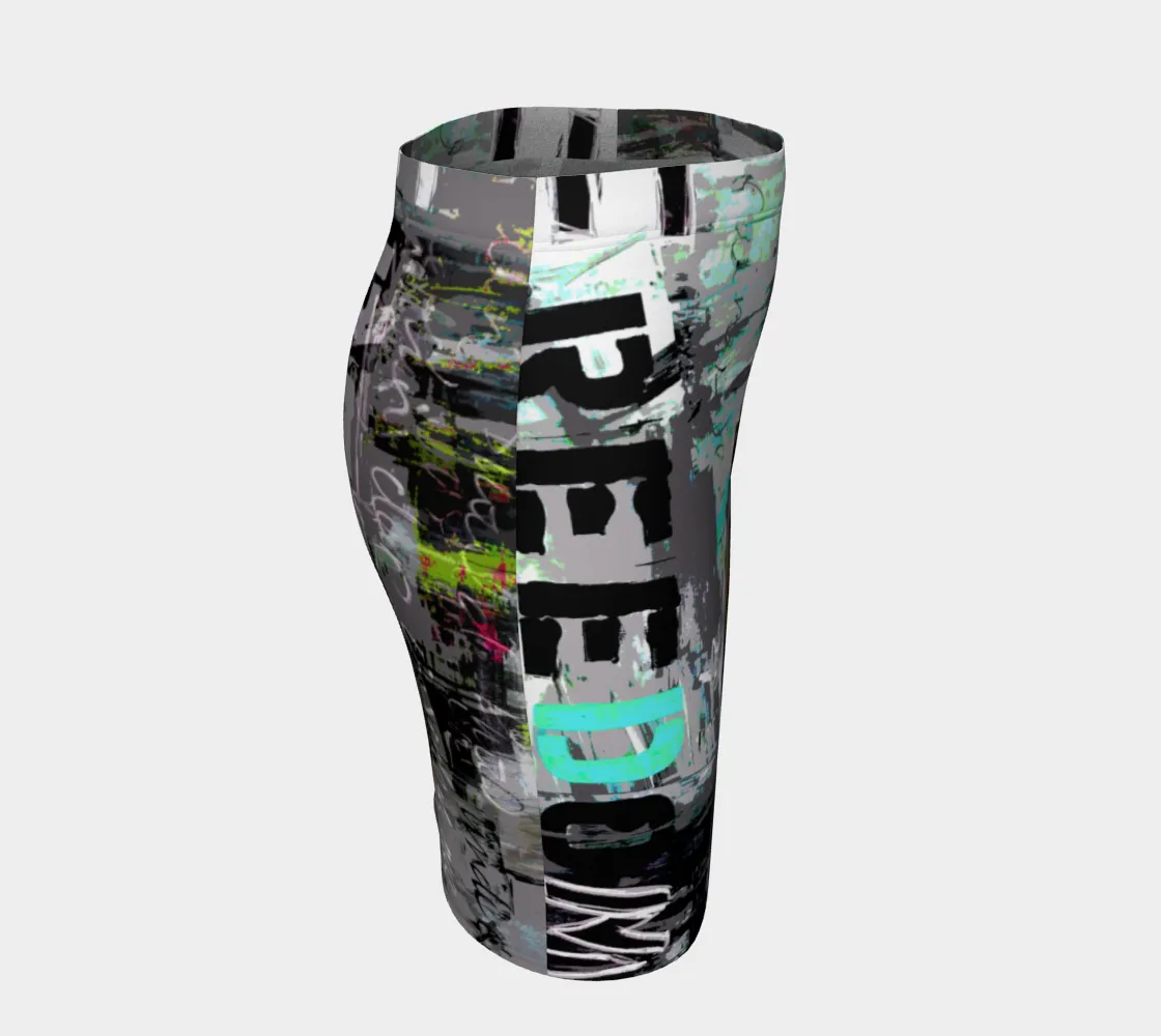 Freedom Graffiti Art Skirt