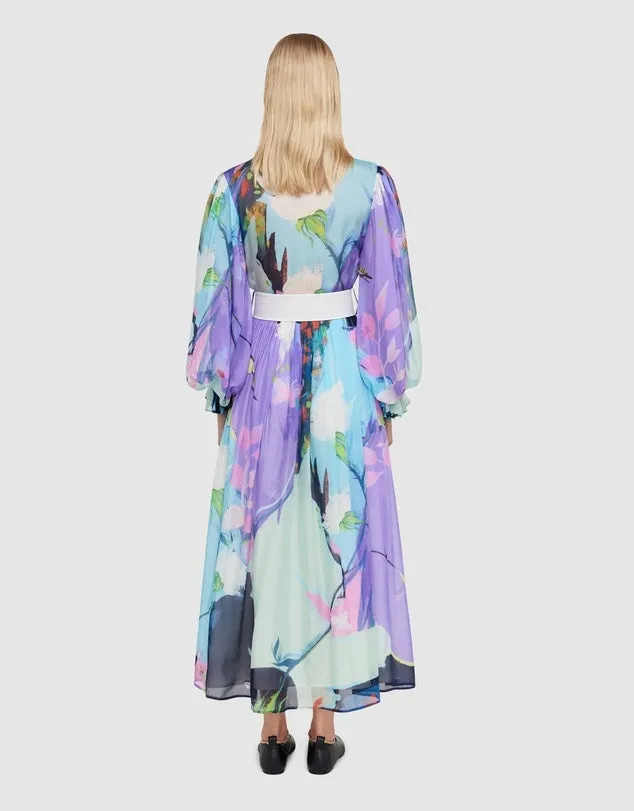 Illusory Silk Midi Dress