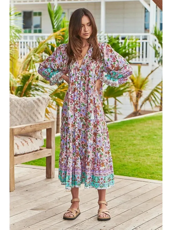 JAASE Field Day Print Briana Midi Dress