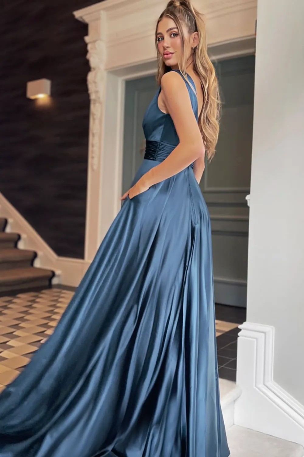 JP120 Gown by Jadore - Teal