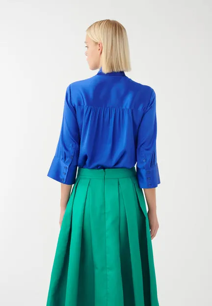 Kami Heaven Blue Silk Shirt