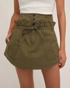 Layla Canvas Corset Cargo Mini Skirt