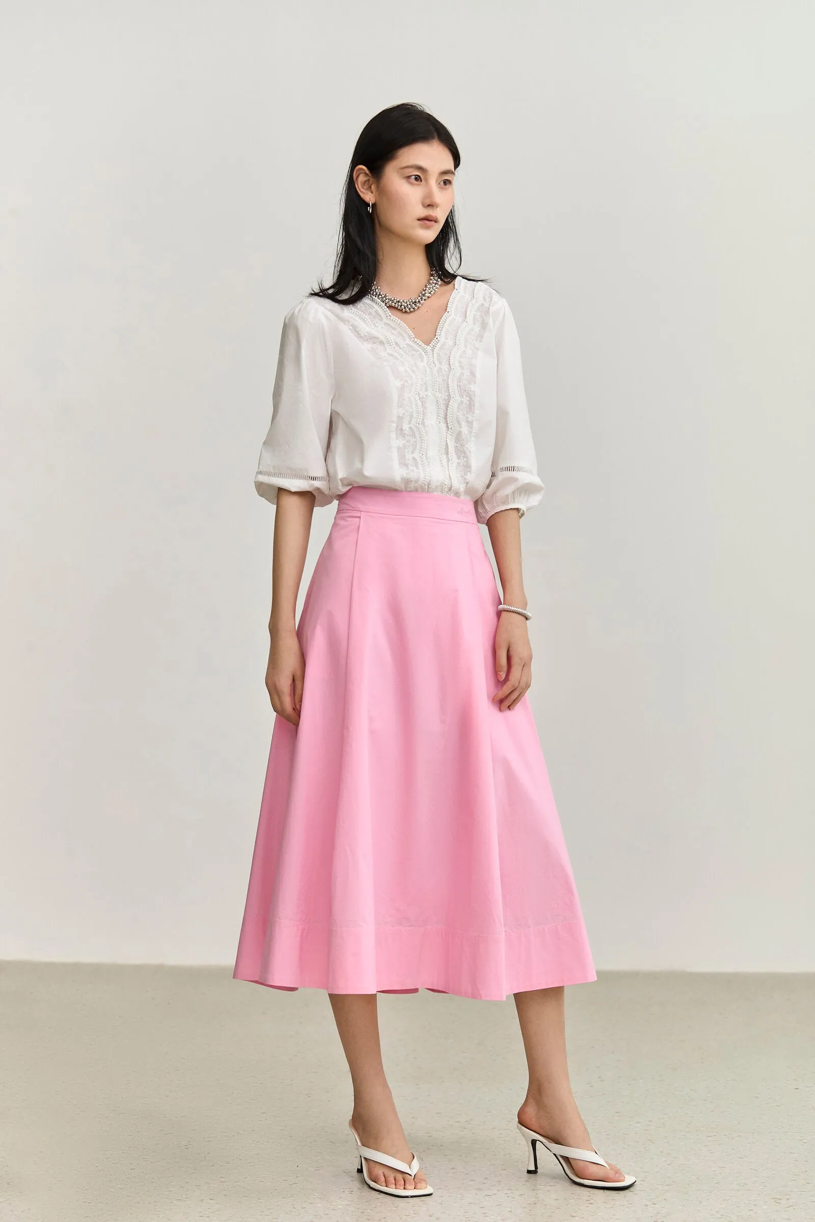 LILY Slimming A-line High-Waisted Skirt