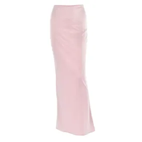 Mermaid Core Satin Maxi Skirt