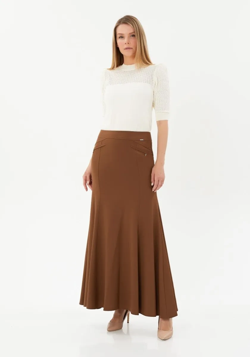 Modest Plus Size Mermaid Maxi Skirts | Fishtail Long Skirts