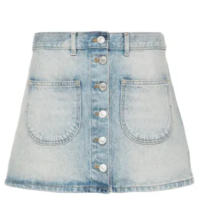 Multiflex Blue Denim Mini Skirt