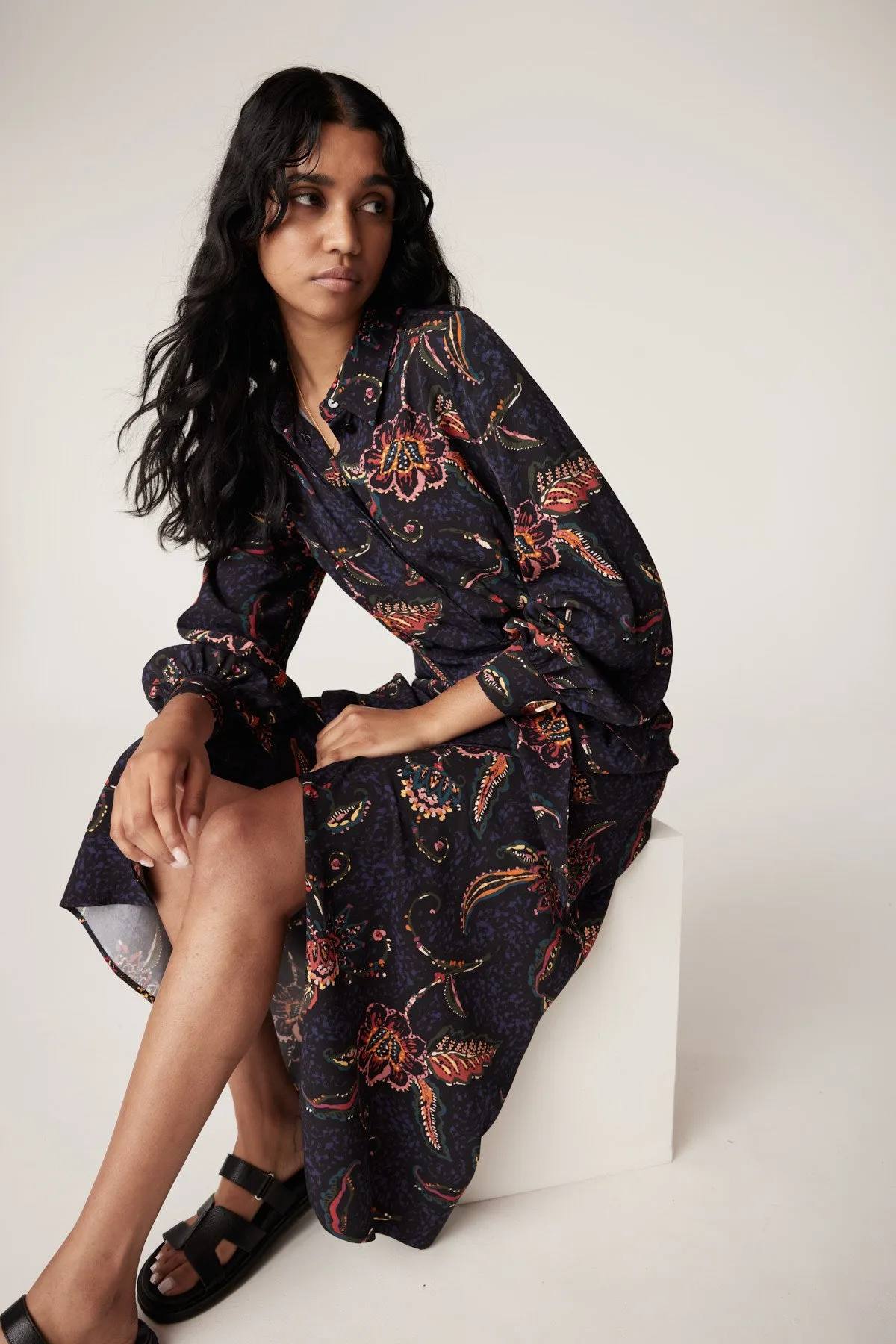 Pascal Shirt Dress - Floral Print