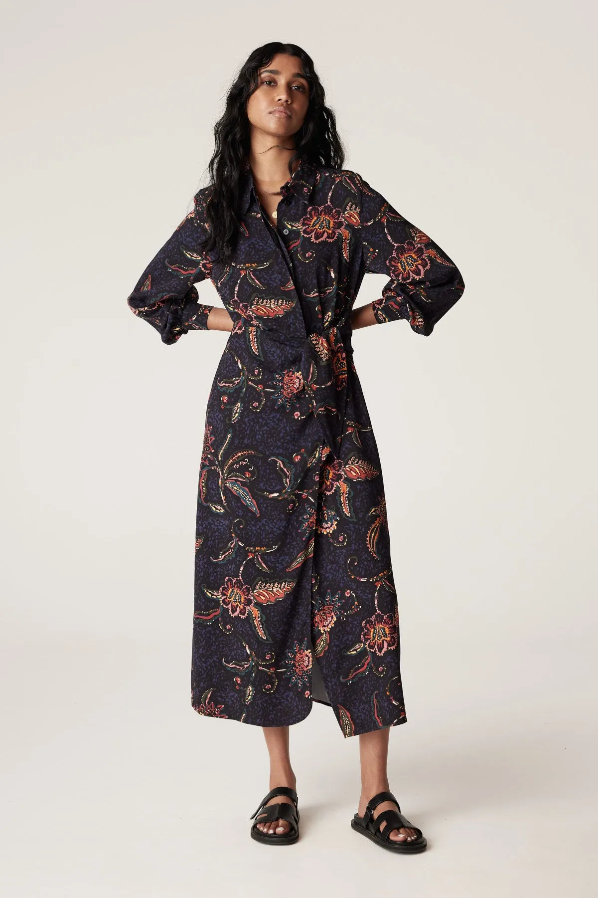 Pascal Shirt Dress - Floral Print