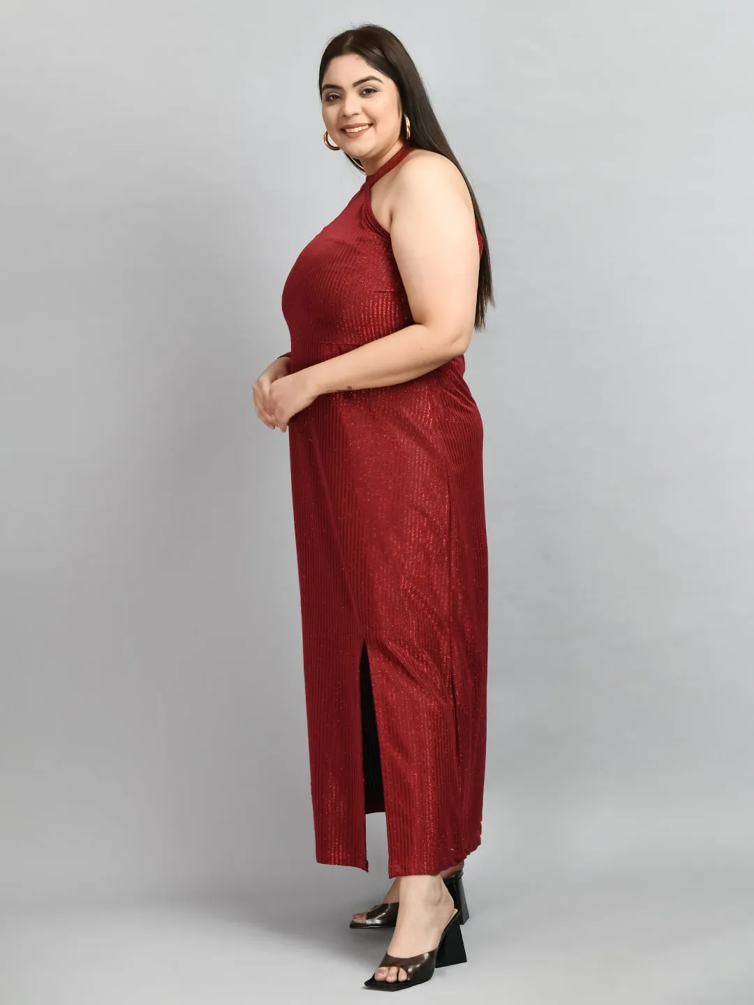 Plus Size Plus Size Mystique Red Gown