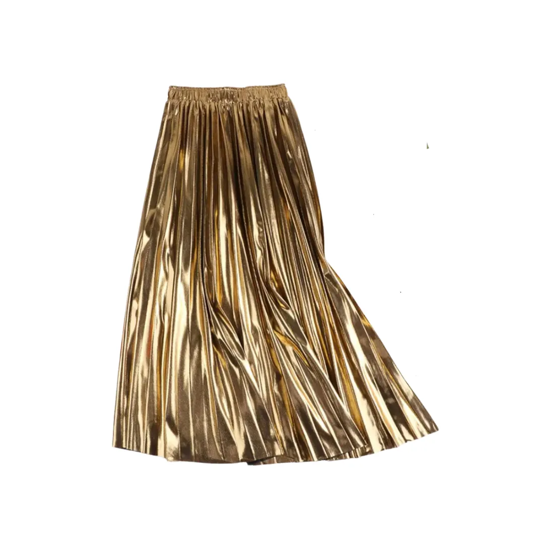 Pre Order:  Solid Pleated Midi Skirt