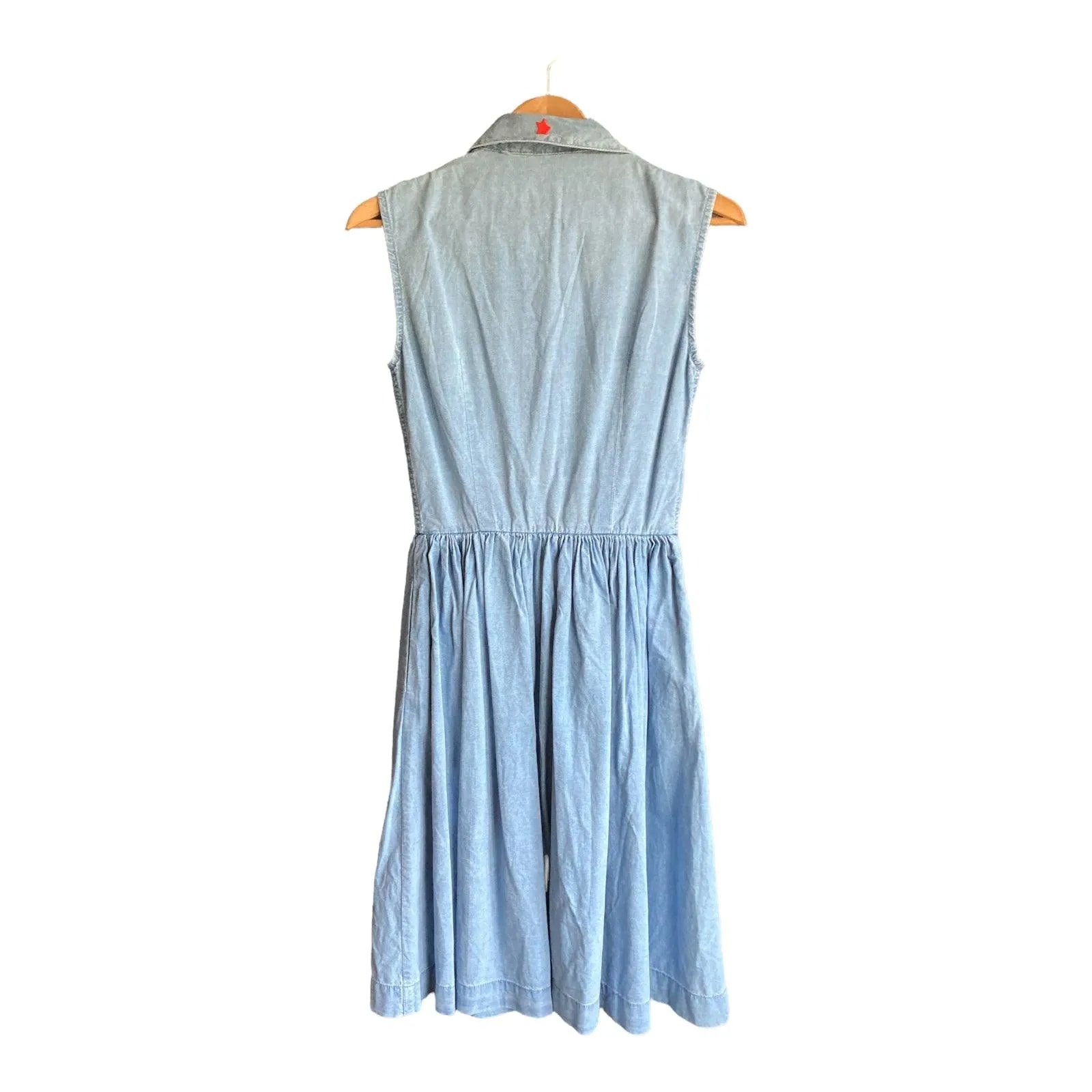 Preen Line Cotton Denim Sleeveless Dress UK Size Extra Small