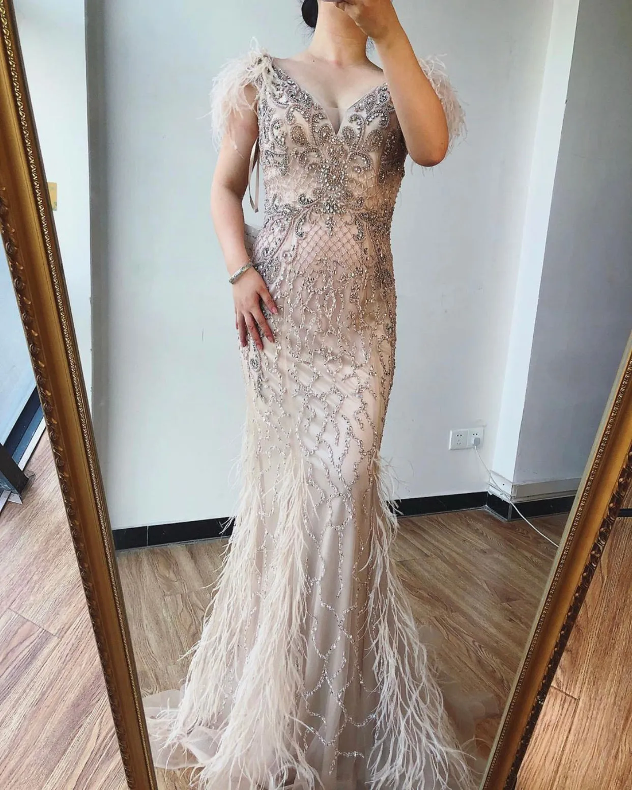 Queen - Beaded Embellished Evening Gown