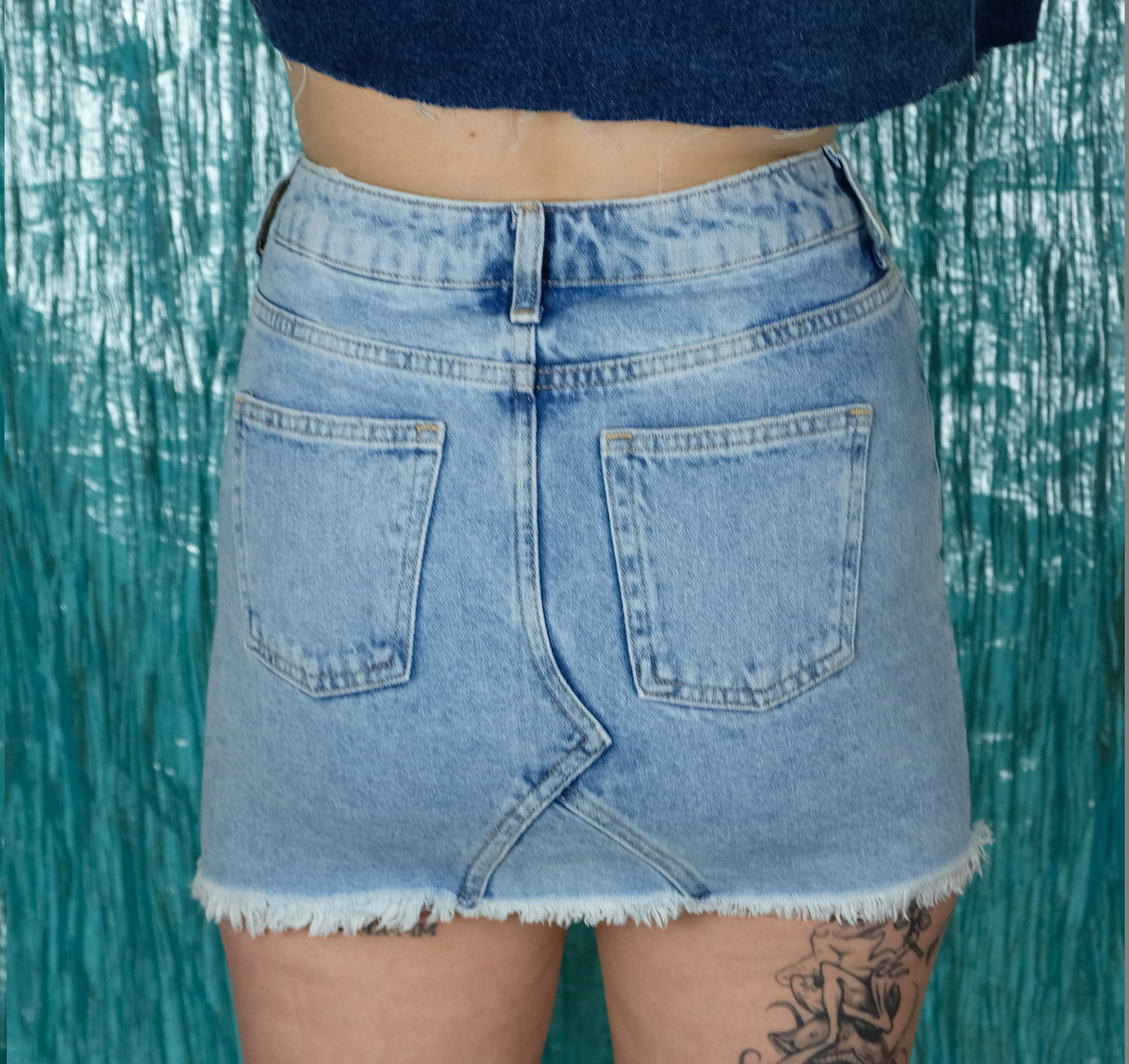 Reworked star mini skirt - 8