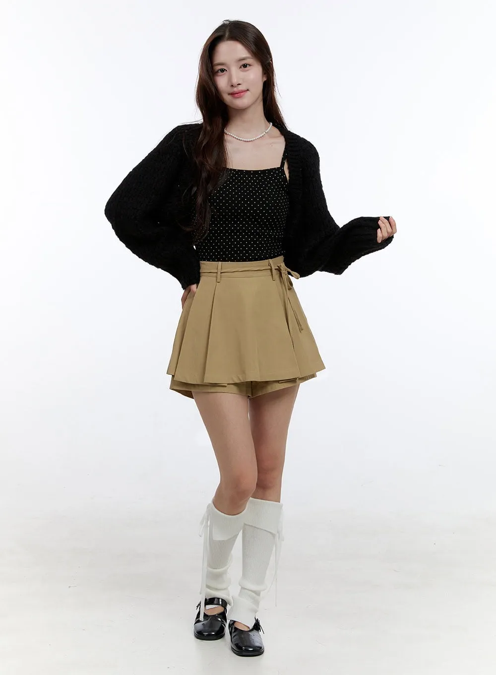 Solid Wrap Skirt OO407