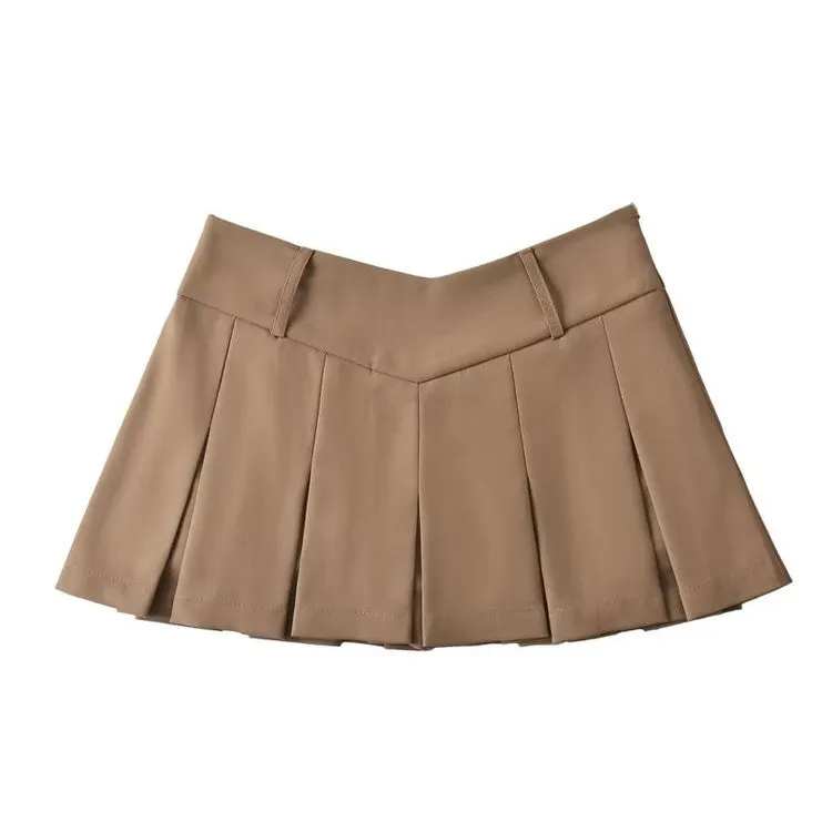 Y2K Pleated Micro Skirt