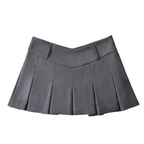 Y2K Pleated Micro Skirt